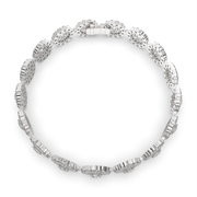 Araminta Round Cut Lab Grown Diamond Tennis Bracelet Lab Grown Halo (10 ctw) - Nivetta
